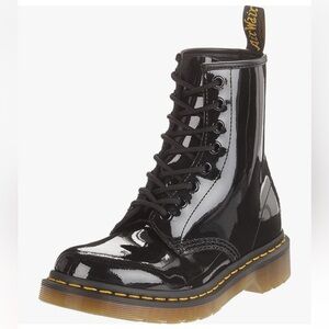 Dr Martens AirWair 1460 Patent Leather Boots Size 5